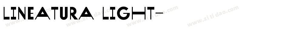 Lineatura Light字体转换